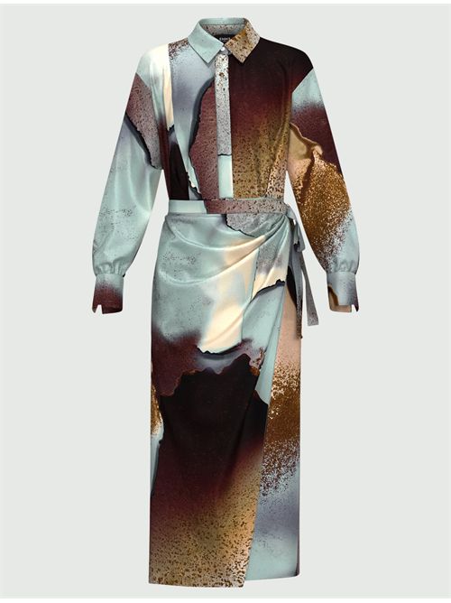 Abito in twill con nodo EMME MARELLA | MERINGA136/001